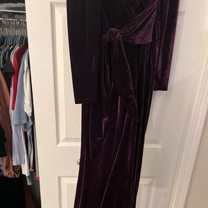 Lulus Purple Velvet Jumpsuit